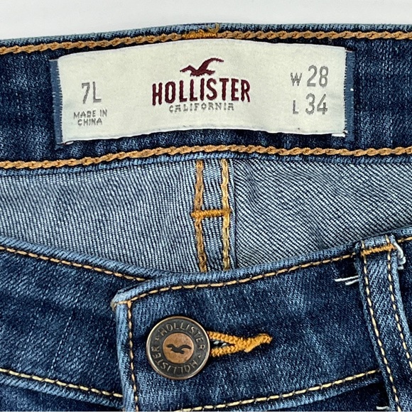 Hollister Straight Leg Slim Fit Jeans 7L  W28 L34 - Picture 6 of 17